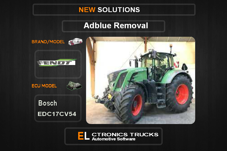 AdBlue OFF Fendt-Agriline Bosch EDC17CV54 Electronics Trucks Automotive Software