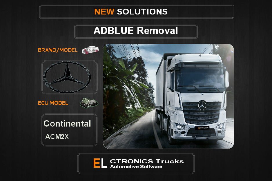 AdBlue OFF Mercedes-Trucks Continental ACM2X Electronics Trucks Automotive Software