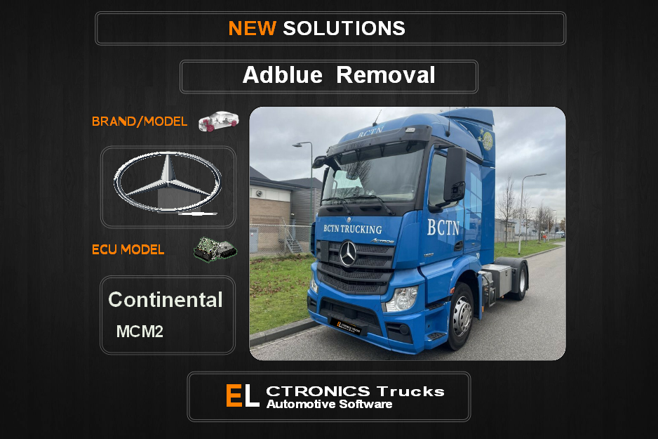 AdBlue OFF Mercedes-Trucks Continental MCM2 Electronics Trucks Automotive Software