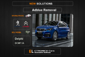 AdBlue OFF Peugeot-Citroen Delphi DCM7.1A Electronics Cars Automotive Software