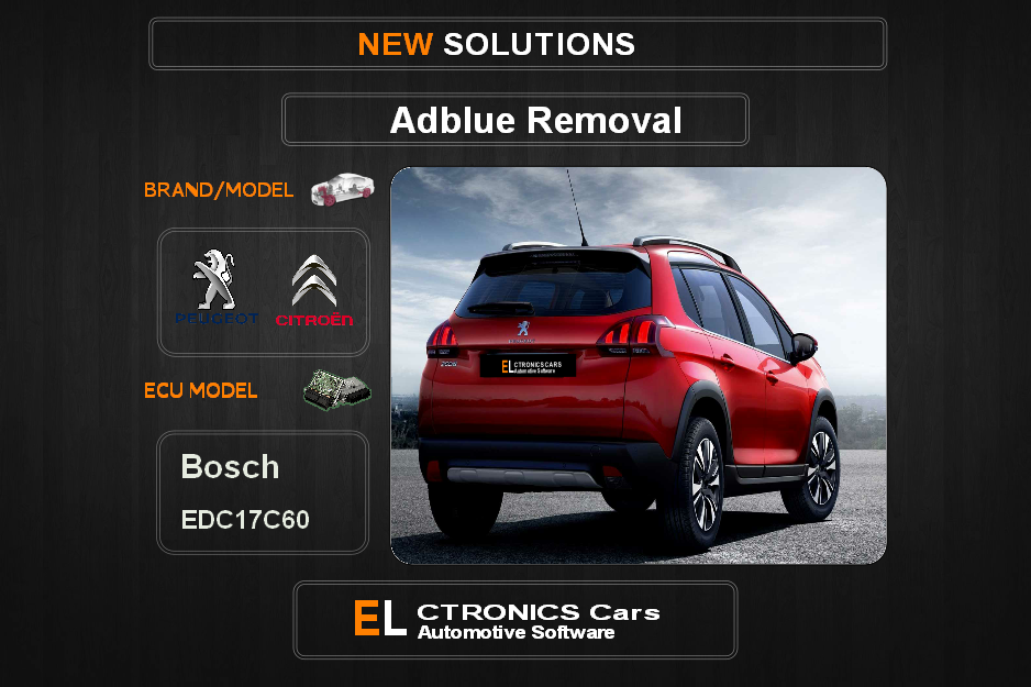 AdBlue OFF Peugeot-Citroen Bosch EDC17C60 Electronics Cars Automotive Software