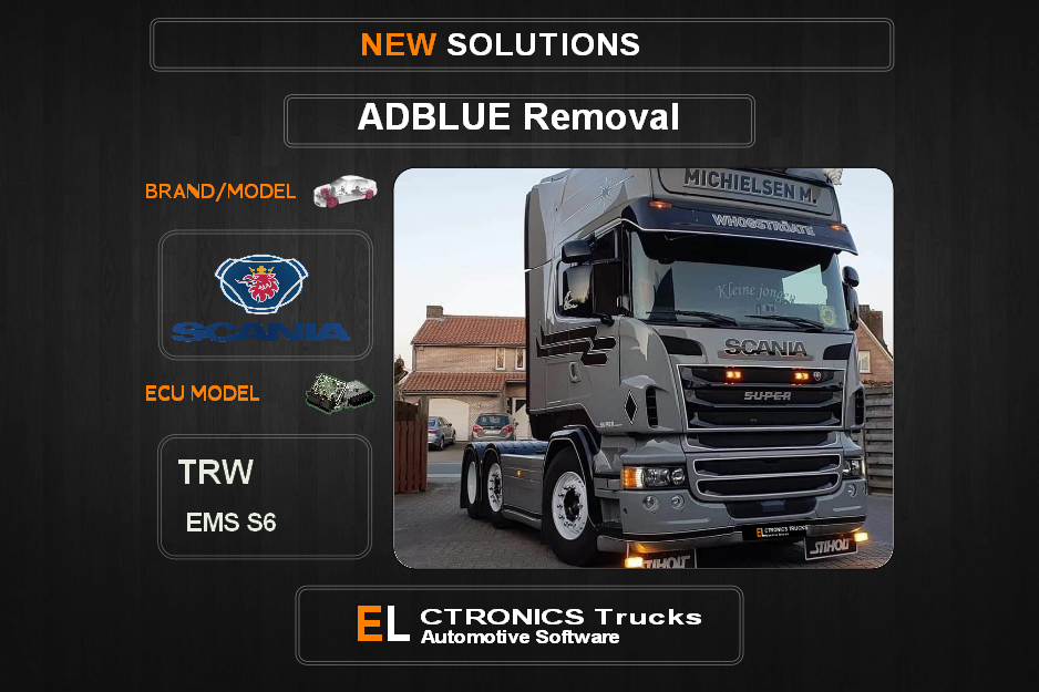 AdBlue OFF Scania-Truck EMS S6 Electronics Trucks Automotive Software