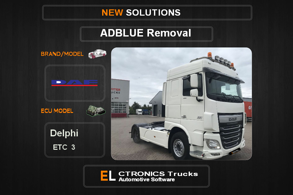 AdBlue OFF DAF-Trucks Delphi ETC3 Electronics Trucks Automotive Software