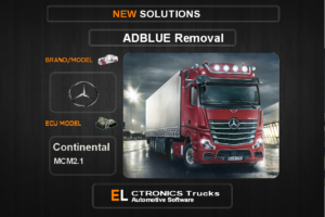 AdBlue OFF Mercedes-Trucks Continental MCM2.1 Electronics Trucks Automotive Software