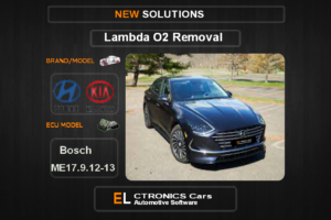 Lambda O2 removal kia-hyundai Bosch ME17.9.12-13 Electronics cars Automotive software