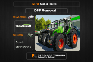 DPF Off Fendt-Agriline Bosch EDC17CV52 Electronics Trucks Automotive Software