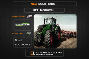 DPF Off Fendt-Agriline Bosch EDC17CV42 Electronics Trucks Automotive Software