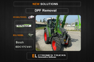 DPF Off Fendt-Agriline Bosch EDC17CV41 Electronics Trucks Automotive Software