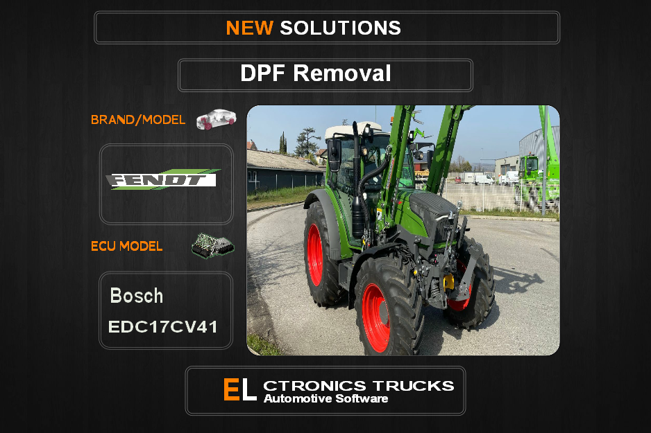 DPF Off Fendt-Agriline Bosch EDC17CV41 Electronics Trucks Automotive Software