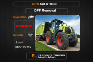 DPF Off Claas Bosch EDC17CV52 Electronics Trucks Automotive Software