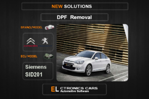 DPF Off Peugeot-Citroen Siemens SID201 Electronics Cars Automotive Software