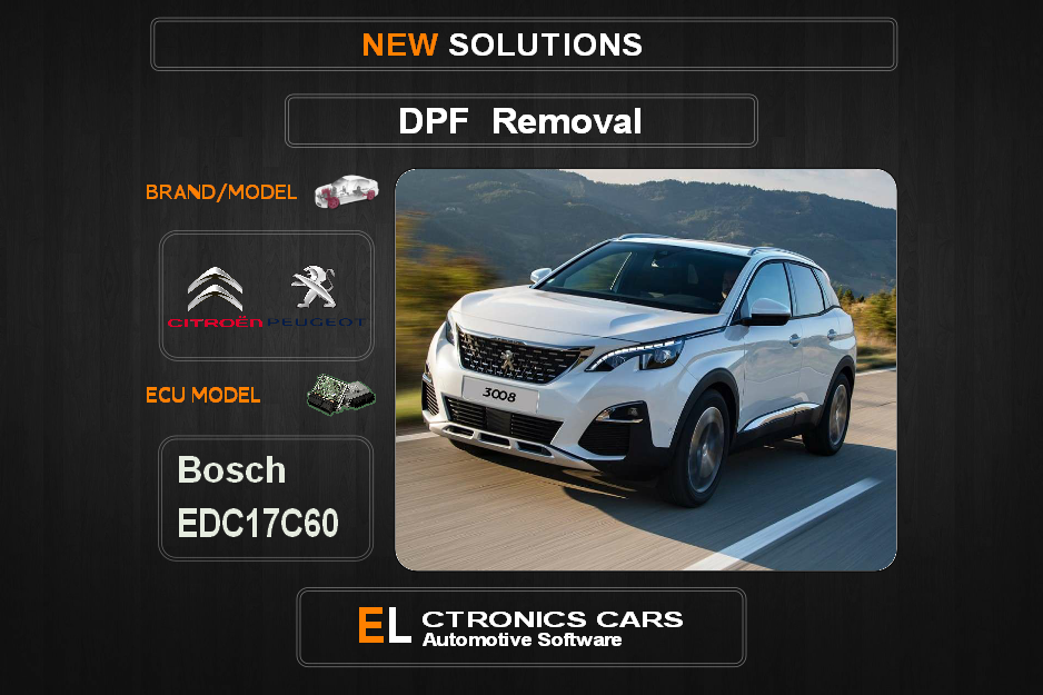DPF Off Peugeot-Citroen Bosch EDC17C60 Electronics Cars Automotive Software