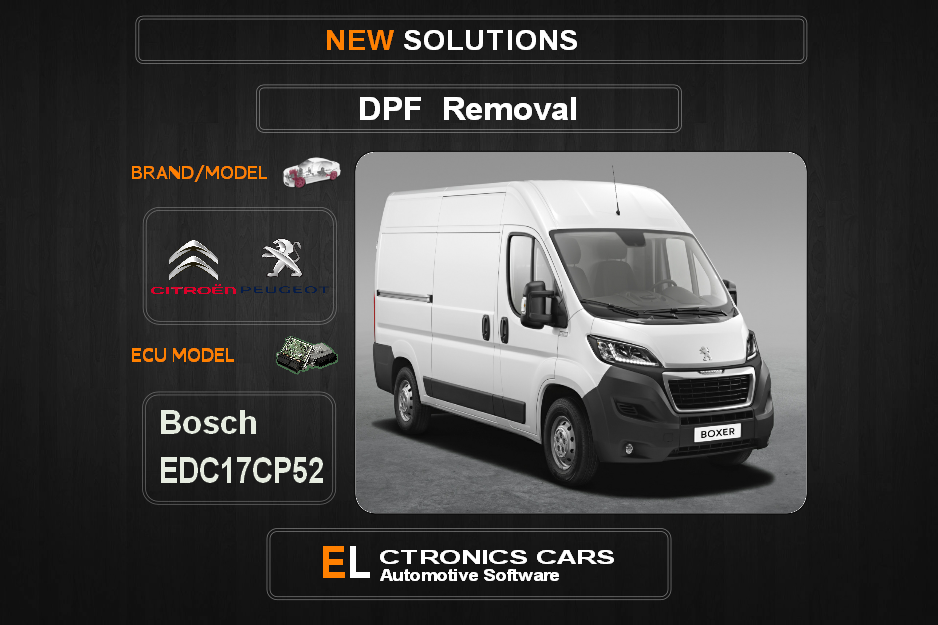 DPF Off Peugeot-Citroen Bosch EDC17CP52 Electronics Cars Automotive Software