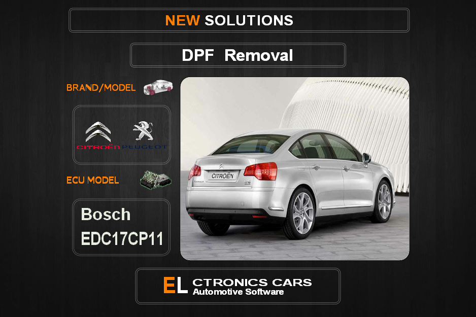 DPF Off Peugeot-Citroen Bosch EDC17CP11 Electronics Cars Automotive Software