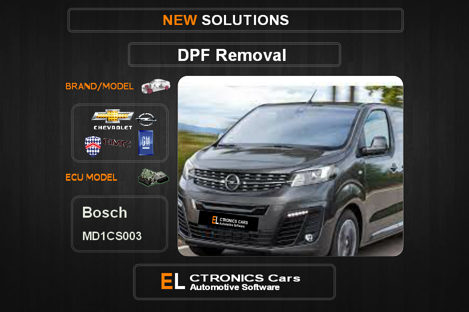 DPF Off GM-Opel Bosch MD1CS003 Electronics Cars Automotive Software