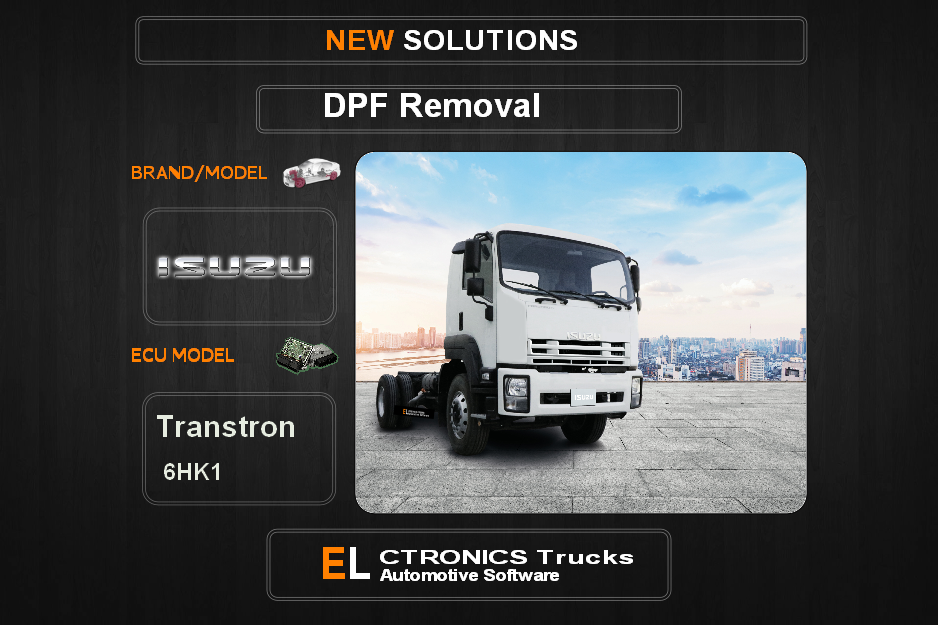 DPF Off Isuzu-Trucks Transtron 6HK1 Electronics Trucks Automotive Software
