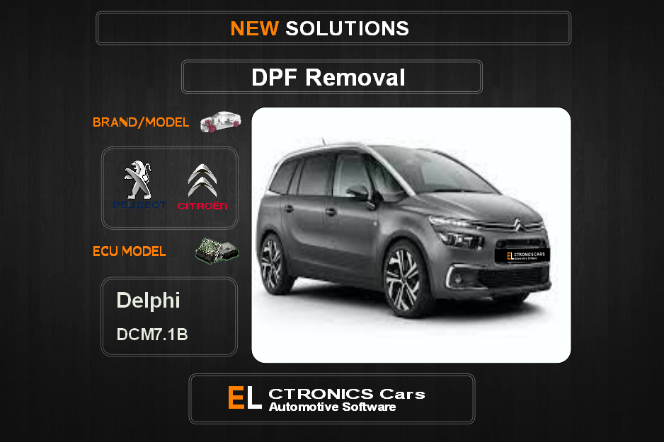 DPF Off Peugeot-Citroen Delphi DCM7.1B Electronics Cars Automotive Software