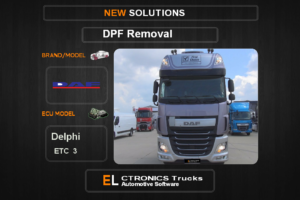 DPF Off DAF-Trucks Delphi ETC3 Electronics Trucks Automotive Software
