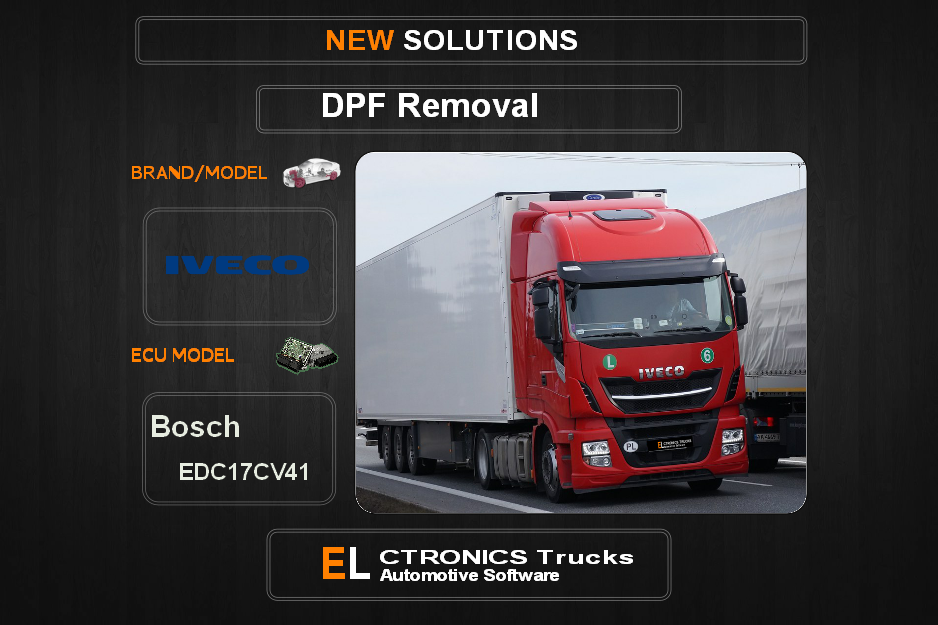 DPF Off Iveco-Truck Bosch EDC17CV41 Electronics Trucks Automotive Software