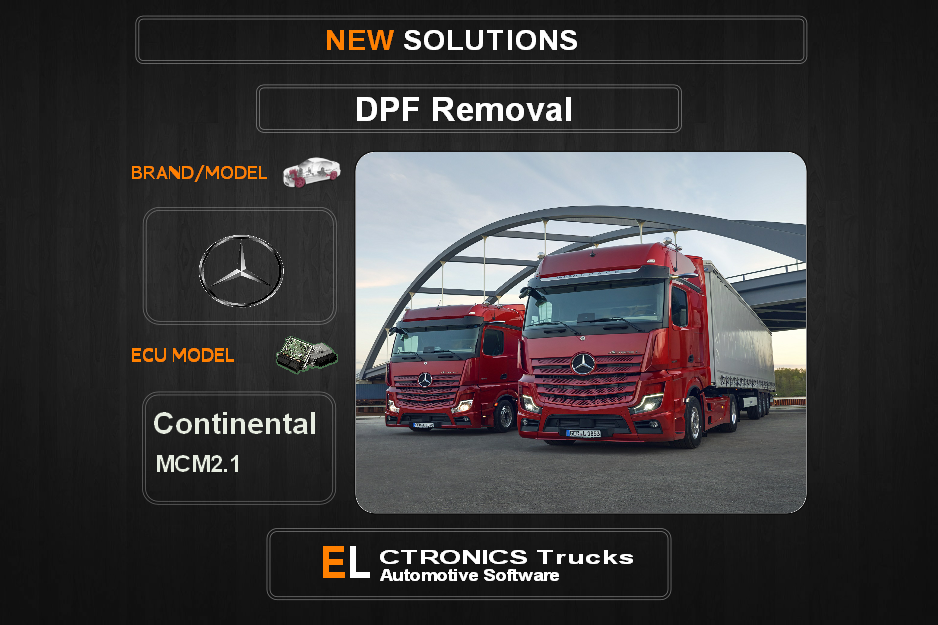 DPF Off Mercedes-Truck Continental MCM2.1 Electronics Trucks Automotive Software