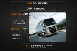 DPF Off Man-Truck Bosch EDC7C32 Electronics Trucks Automotive Software