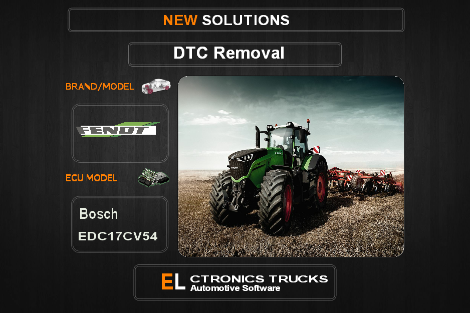 DTC OFF Fendt-Agriline Bosch EDC17CV54 Electronics Trucks Automotive software
