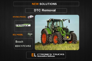 DTC OFF Fendt-Agriline Bosch EDC17CV52 Electronics Trucks Automotive software