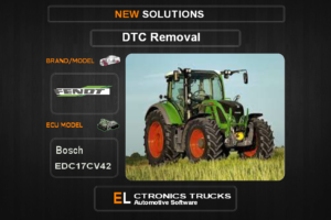 DTC OFF Fendt-Agriline Bosch EDC17CV42 Electronics Trucks Automotive software