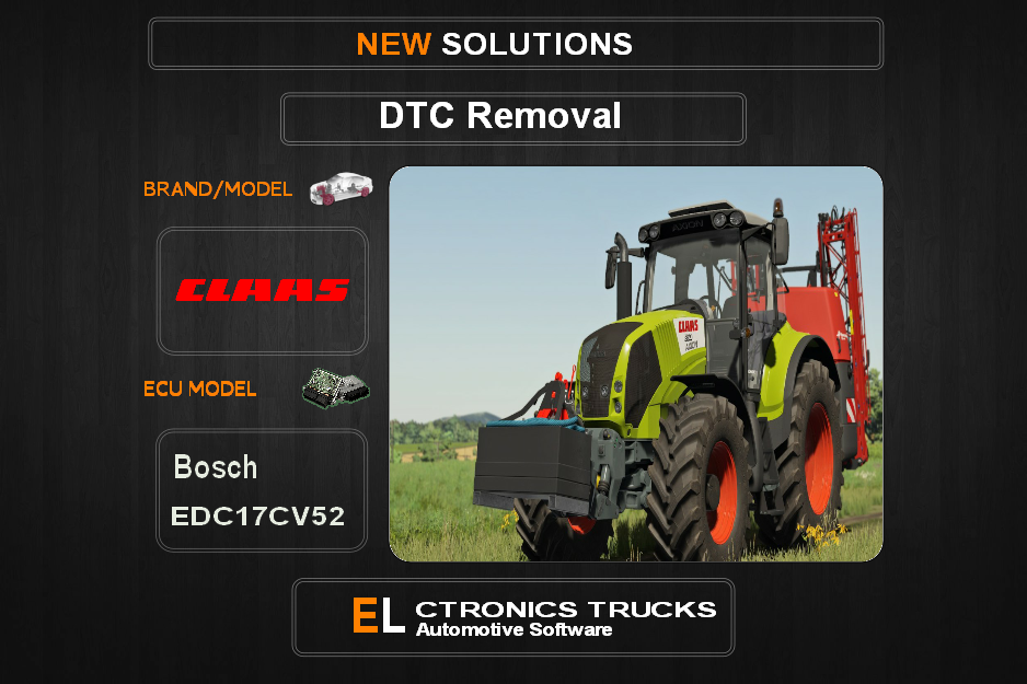 DTC OFF Claas Bosch EDC17CV52 Electronics Trucks Automotive software