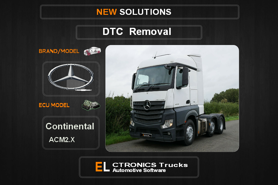 DTC OFF Mercedes-Truck Continental ACM2.X Electronics Trucks Automotive software