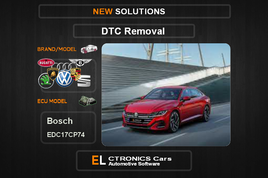 DTC OFF Volkswagen-Group Bosch  EDC17CP74 Electronics cars Automotive software