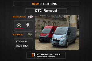 DTC OFF Peugeot-Citroen Visteon DCU102 Electronics cars Automotive software