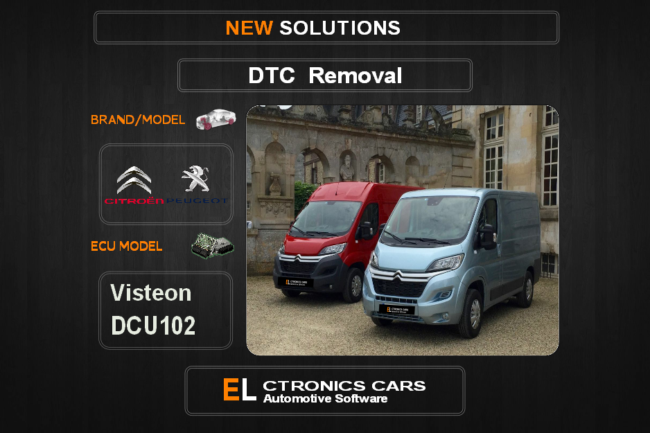 DTC OFF Peugeot-Citroen Visteon DCU102 Electronics cars Automotive software