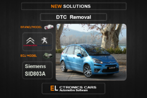DTC OFF Peugeot-Citroen Siemens SID803A Electronics cars Automotive software