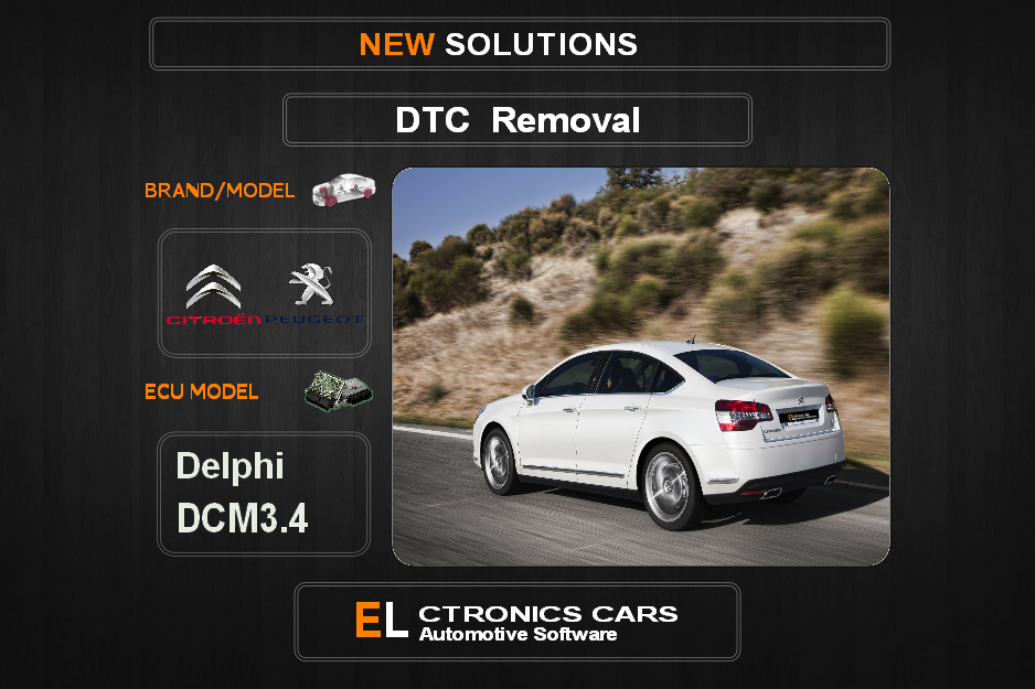 DTC OFF Peugeot-Citroen Delphi DCM3.4 Electronics cars Automotive software