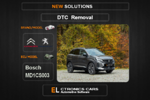 DTC OFF Peugeot-Citroen Bosch MD1CS003 Electronics cars Automotive software