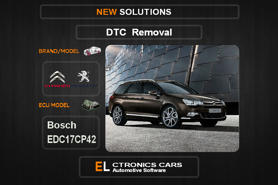 DTC OFF Peugeot-Citroen Bosch EDC17CP42 Electronics cars Automotive software