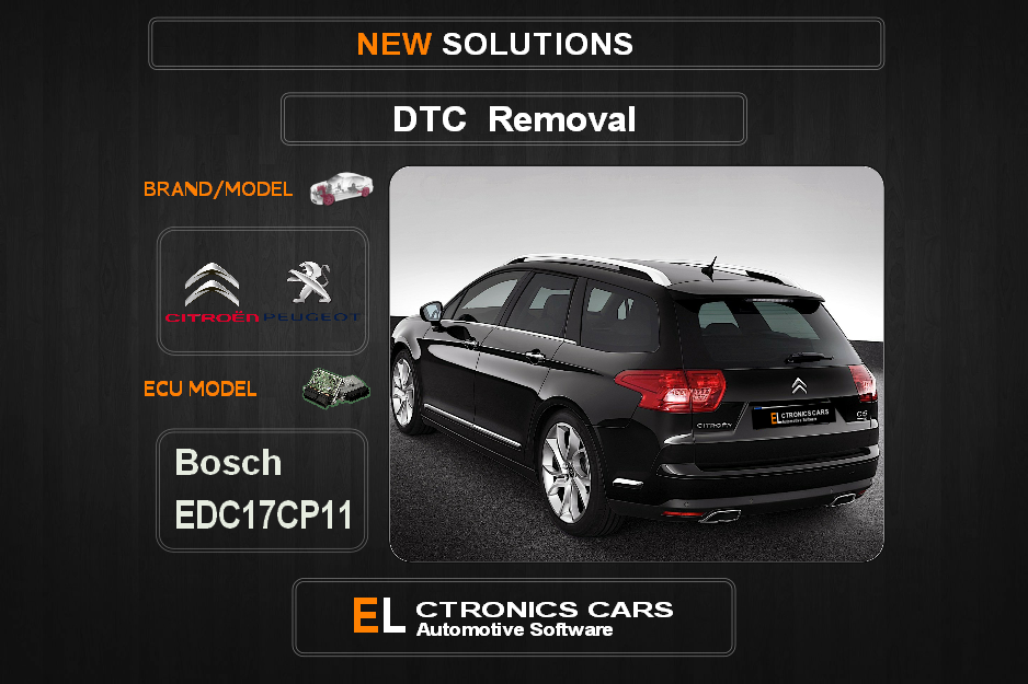 DTC OFF Peugeot-Citroen Bosch EDC17CP11 Electronics cars Automotive software