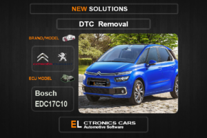 DTC OFF Peugeot-Citroen Bosch EDC17C10 Electronics cars Automotive software