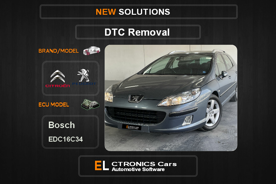 DTC OFF Peugeot-Citroen Bosch EDC16C34 Electronics cars Automotive software
