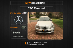 DTC OFF Mercedes Bosch EDC16CPXX Electronics Cars Automotive software