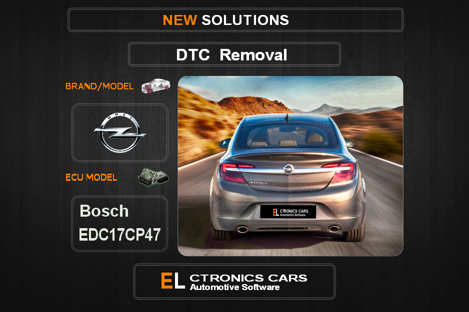 DTC OFF GM-Opel Bosch EDC17CP47 Electronics cars Automotive software