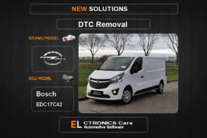 DTC OFF GM-Opel Bosch EDC17C42 Electronics cars Automotive software