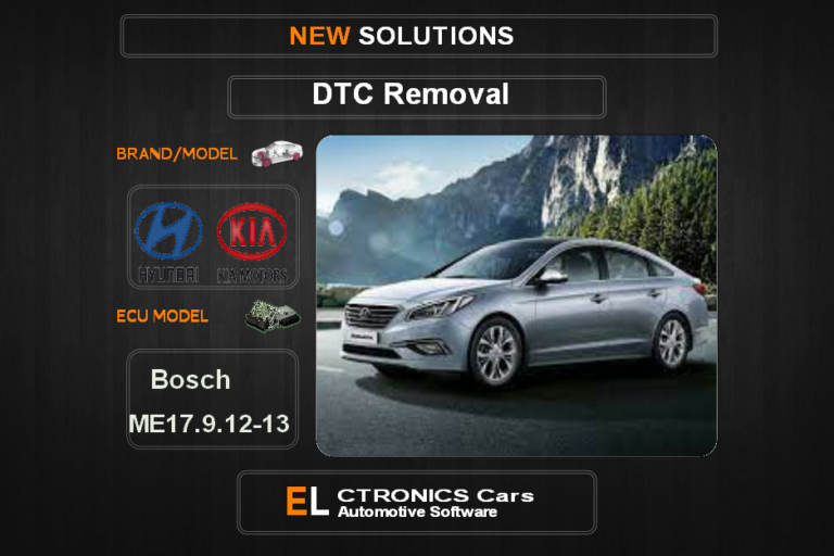 DTC OFF kia-hyundai Bosch ME17.9.12-13 Electronics cars