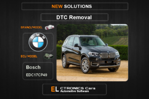 DTC OFF BMW-Mini Bosch EDC17CP49 Electronics Cars Automotive software