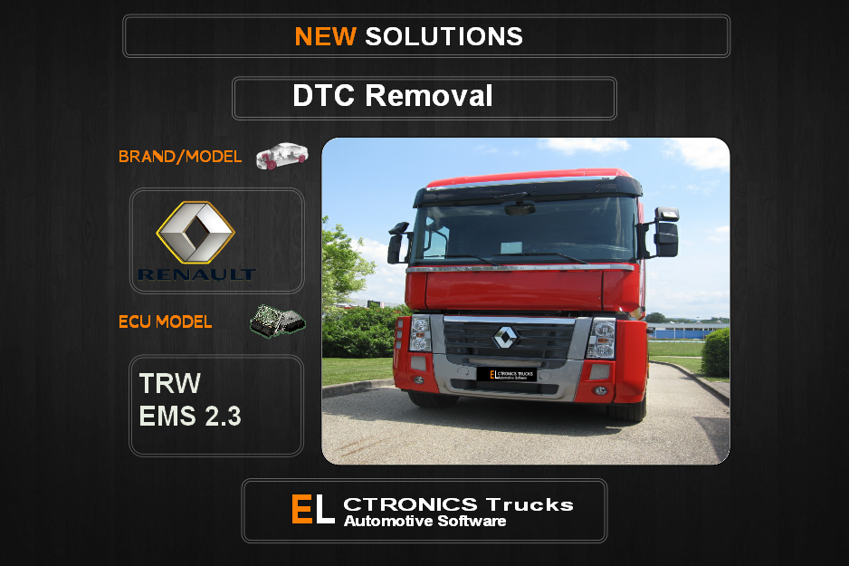 DTC OFF Renault-Truck TRW EMS2.3 Electronics Trucks Automotive software