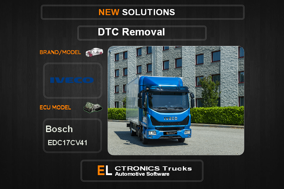 DTC OFF Iveco-Truck Bosch EDC17CV41 Electronics Trucks Automotive software