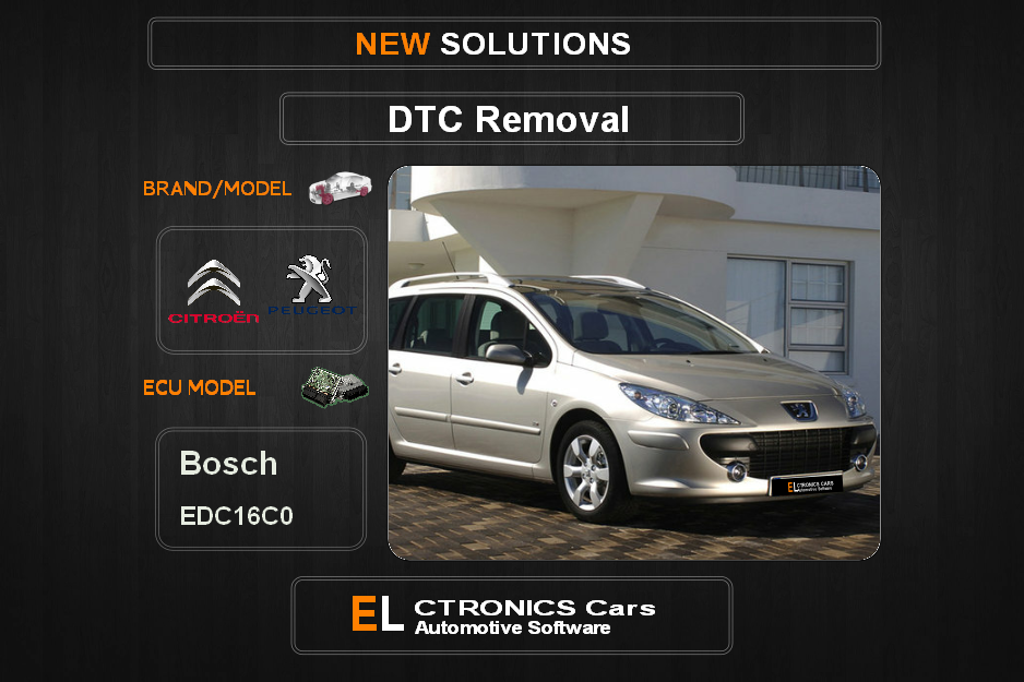 DTC OFF Peugeot-Citroen Bosch EDC16C0 Electronics cars Automotive software