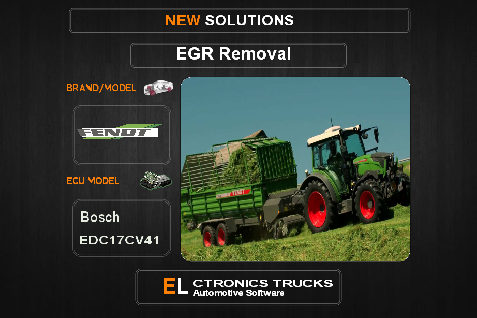 EGR Off Fendt-Agriline Bosch EDC17CV41 Electronics Trucks Automotive Software