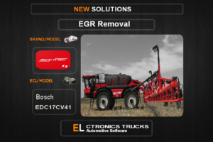 EGR Off Agrifac-Trucks Bosch EDC17CV41 Electronics Trucks Automotive Software